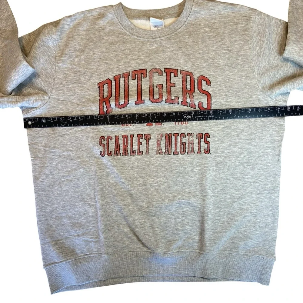 Champion Rutgers‎ Scarlet Knights Grey Crewneck XXL New